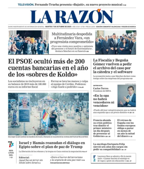 Cover of La Razon (Levante)
