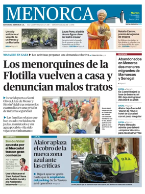 Cover of Menorca Diario Insular