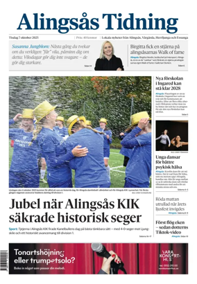 Cover of Alingsås Tidning