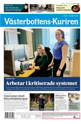 Cover of Västerbottens-Kuriren