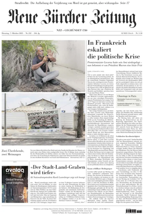 Cover of Neue Zürcher Zeitung