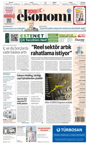 Cover of Dünya Gazetesi