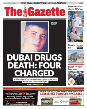 Cover of Blackpool Gazette