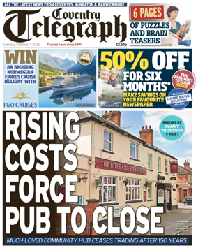 Cover of Coventry Telegraph
