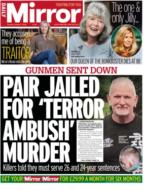 Cover of Daily Mirror (Northern Ireland)