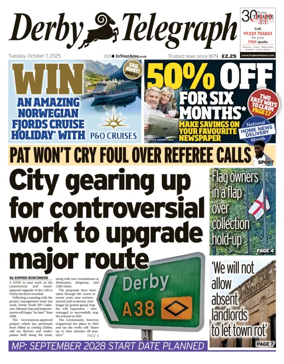 Cover of Derby Telegraph