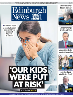 Cover of Edinburgh Evening News