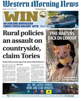 Cover of Western Morning News