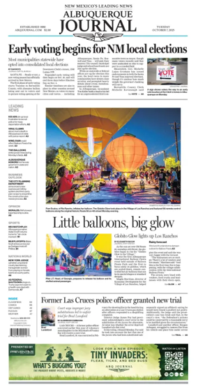 Cover of Albuquerque Journal