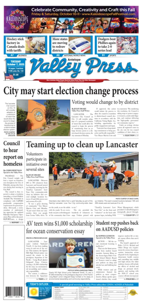 Cover of Antelope Valley Press