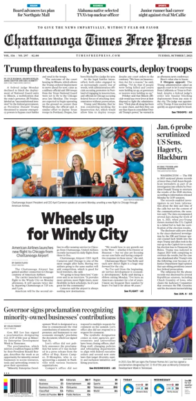 Cover of Chattanooga Times Free Press