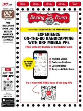 Cover of Daily Racing Form National Digital Edition