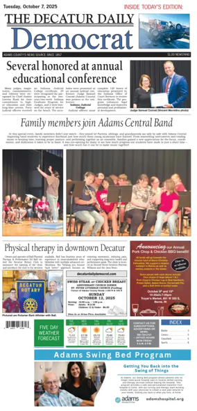 Cover of The Decatur Daily Democrat