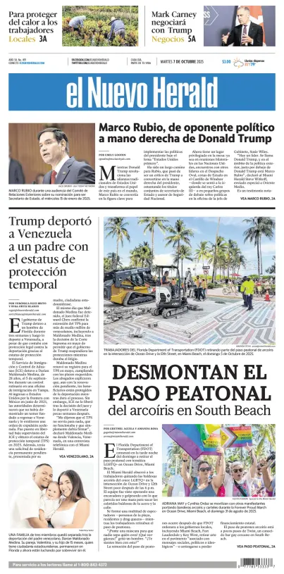 Cover of El Nuevo Herald