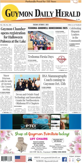 Cover of Guymon Daily Herald