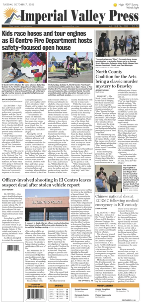 Cover of Imperial Valley Press