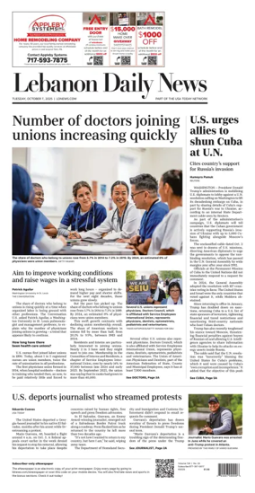 Cover of Lebanon Daily News