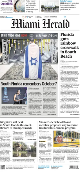 Cover of Miami Herald