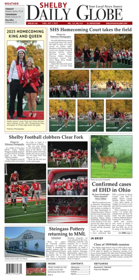 Cover of Shelby Daily Globe