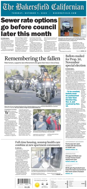 Cover of The Bakersfield Californian
