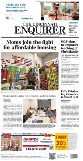 Cover of The Cincinnati Enquirer