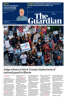 Cover of The Guardian (USA)