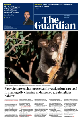 Cover of The Guardian Australia