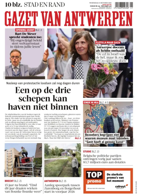 Cover of Gazet van Antwerpen Metropool Stad