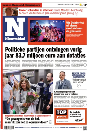 Cover of Het Nieuwsblad