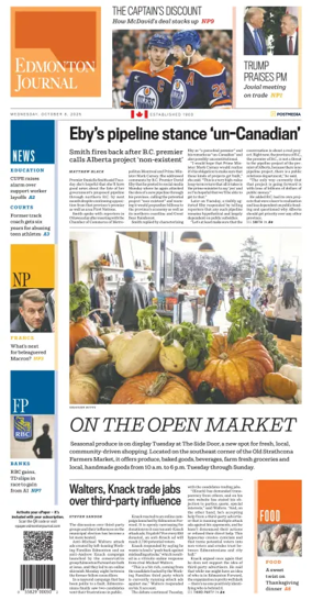 Cover of Edmonton Journal