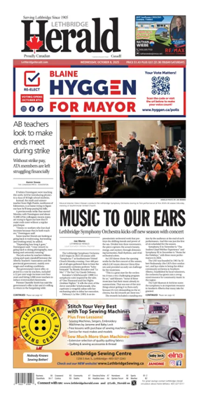 Cover of Lethbridge Herald