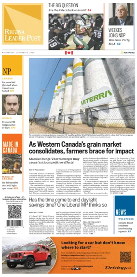 Cover of Regina Leader-Post