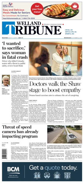 Cover of The Welland Tribune