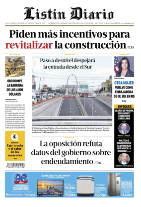 Cover of Listin Diario