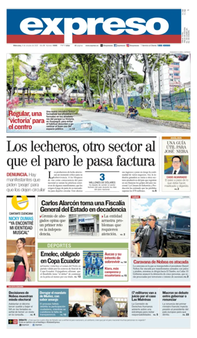 Cover of Diario Expreso