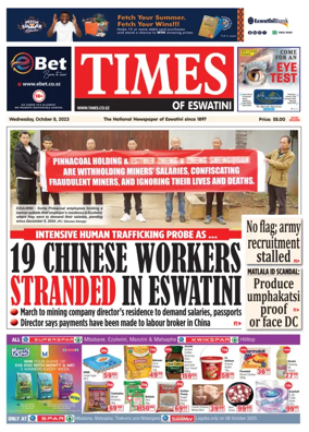Cover of Times of Eswatini