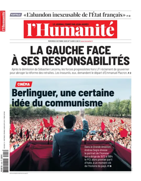 Cover of L'HUMANITE