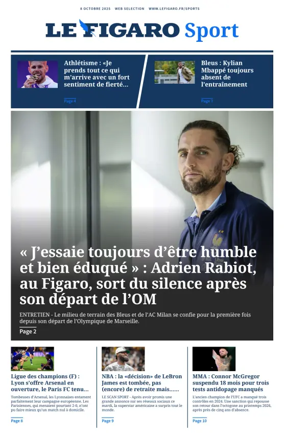 Cover of Le Figaro Sport