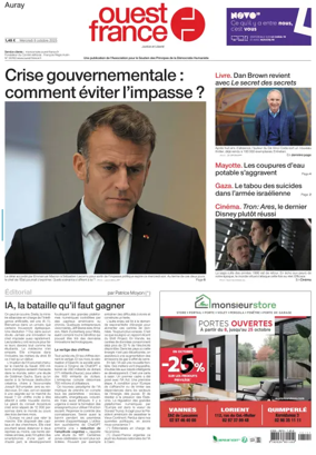 Cover of Ouest France (Auray)