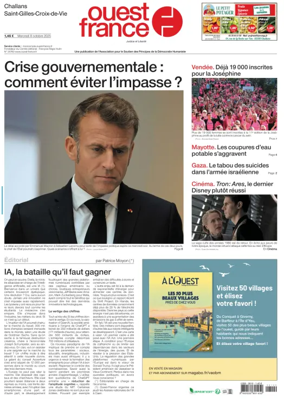 Cover of Ouest France (Challans / Saint-Gilles-Croix-de-Vie)