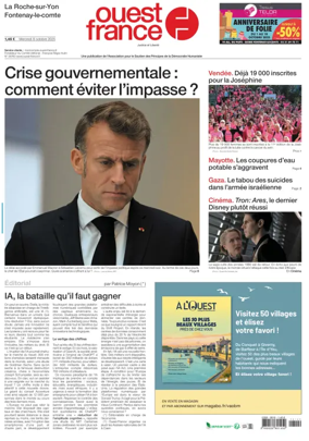 Cover of Ouest France (La Roche-sur-Yon)