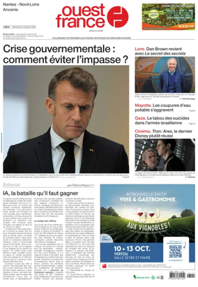 Cover of Ouest France (Nantes / Nord-Loire)