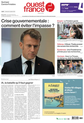 Cover of Ouest France (Quimper)