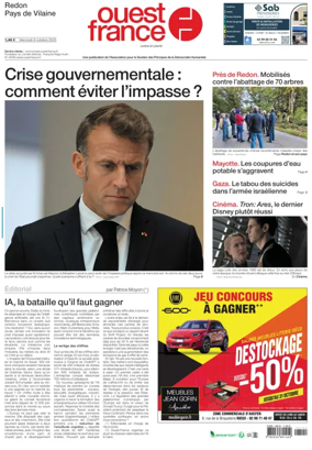 Cover of Ouest France (Redon / Pays de Vilaine)