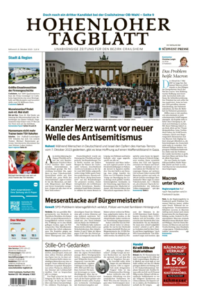 Cover of Hohenloher Tagblatt