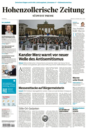 Cover of Hohenzollerische Zeitung