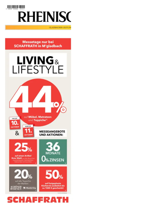 Cover of Rheinische Post - Mönchengladbach and Korschenbroich