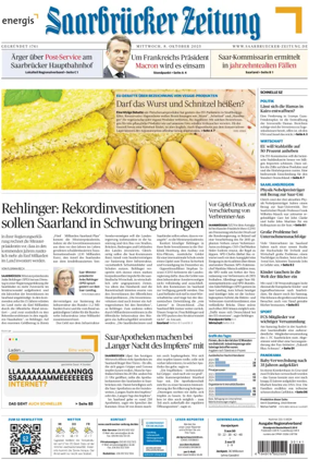 Cover of Saarbruecker Zeitung