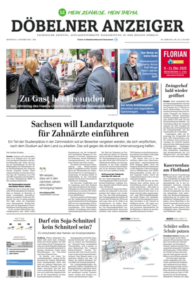 Cover of Sächsische Zeitung (Döbeln)