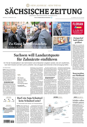 Cover of Sächsische Zeitung  (Dresden)